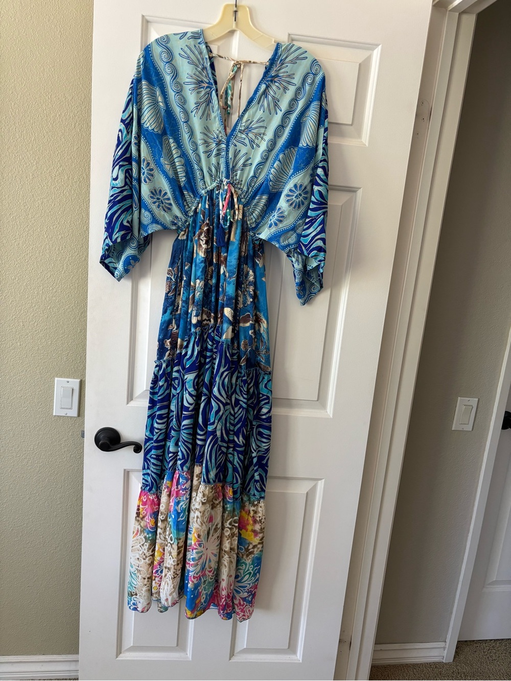 Karma Highway blue patterned dress